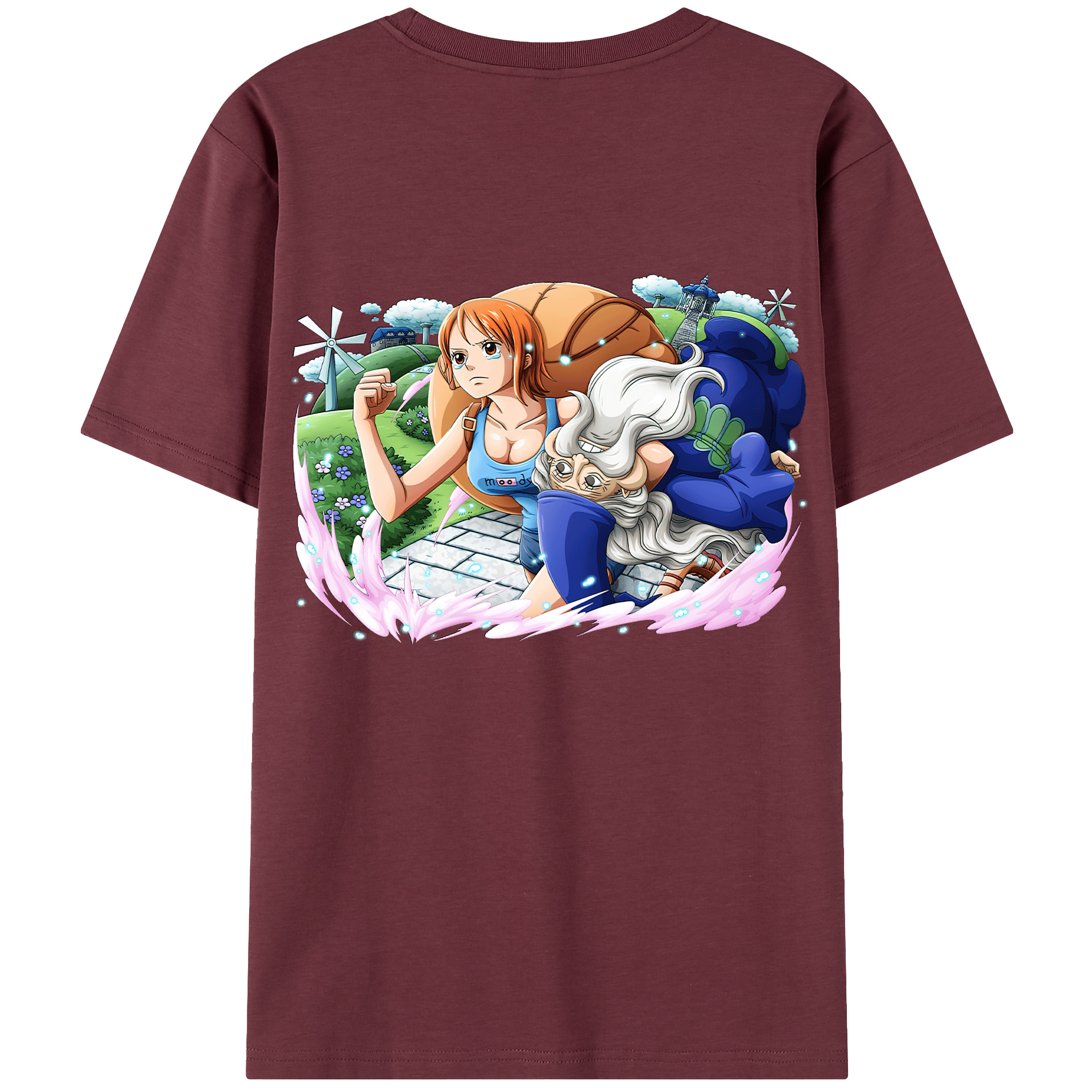 ワンピース ナミ ONE PIECE Nami 綿100％半袖Tシャツ（背面プリント）